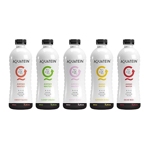 BCAA - AMINOS - Ready to Drink - 7g of BCAA in refreshing flavours as an Intra Workout Beverage - 8 Pack