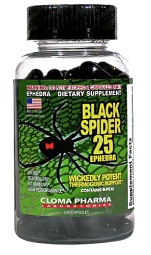 Cloma Phar Black Spider 25 Fat Burner - 100 VEG Capsules