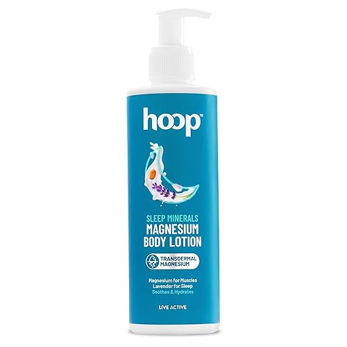 hoop Magnesium Sleep Body Lotion | Magnesium Lotion For Good Sleep, Muscle Relaxation, Leg Cramps | Moisturizer With Lavender Oil For Women & Men | 250 ml