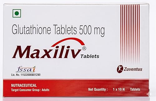 MAXI LIV (Glutathione 500 MG) 10 Tablets strip