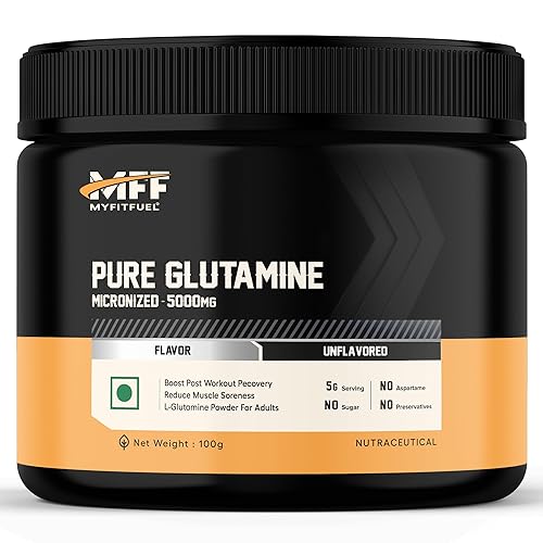 MyFitFuel Pure Glutamine 100 gm (0.22 lbs) Unflavoured