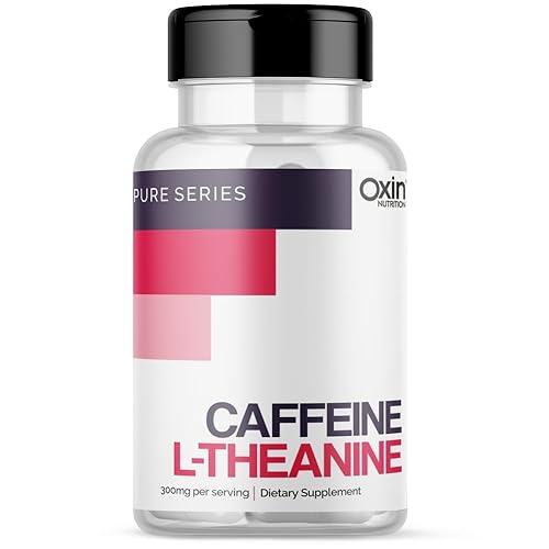 Oxin Nutrition Caffeine L Theanine 2:1 Focus & Energy Pure Series Imported (120 Capsules)
